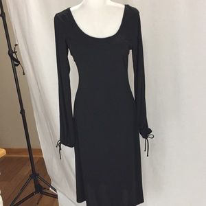 The Limited Black Split  Sleeve Dress Size Medium